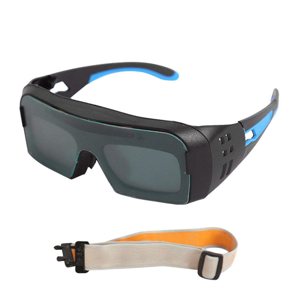 Solar Power Auto Darkening Welding Glasses Safety Protective Welders Glasses Argon Arc Welding Electric Welding Glasses Practical Welding Glasses Utility Welding Tools