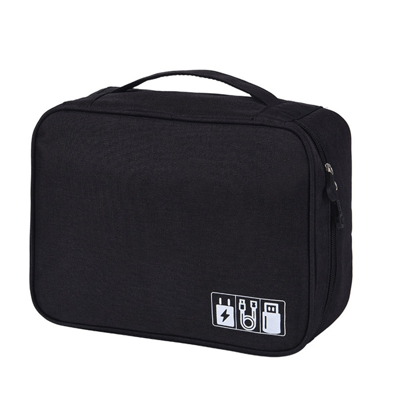 kosingna Ve Kablosu Saklama Çantası Seyahat Şarj Po Düzenleyici Çok Fonksiyonlu Bölme Büyük Kapasiteli