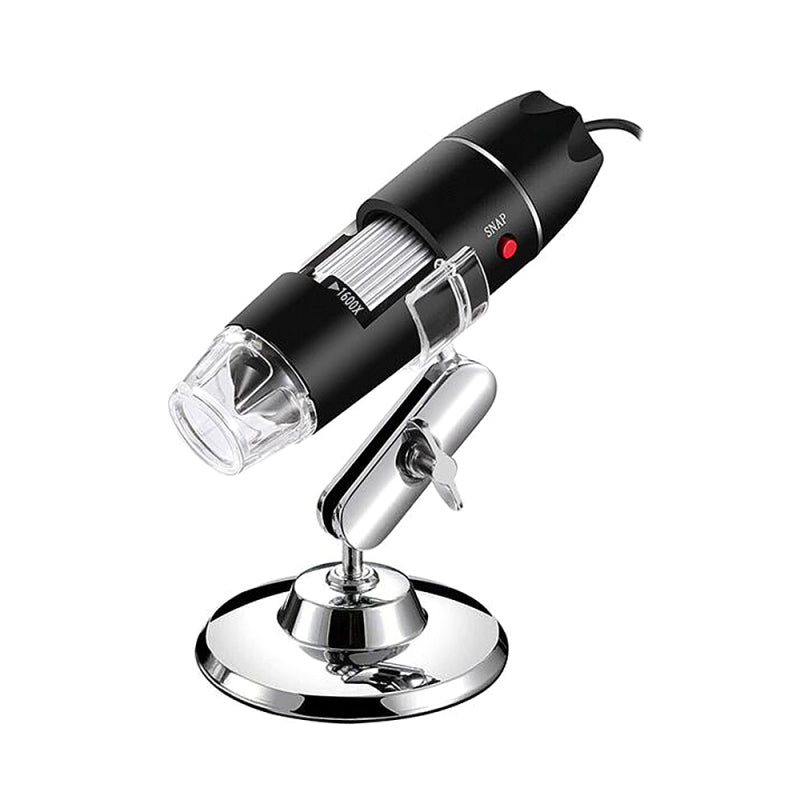 Mistaha 1600X Kablolu Dijital Mikroskop USBMikro USB Arayüzlü Taşınabilir El Mikroskobu 8 LED Işıklar Type-C Adaptörü