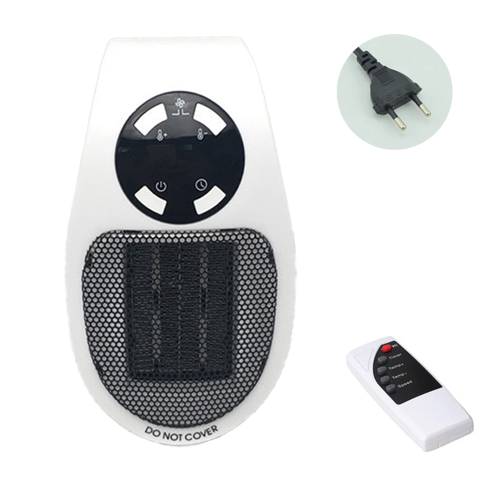 Uzaktan Kumandal? Soketli El Is?t?c?s? 2 Ayarlanabilir H?z ve Zamanlay?c?l? Ta??nabilir Tak-?al??t?r Elektrikli Is?t?c?, Beyaz