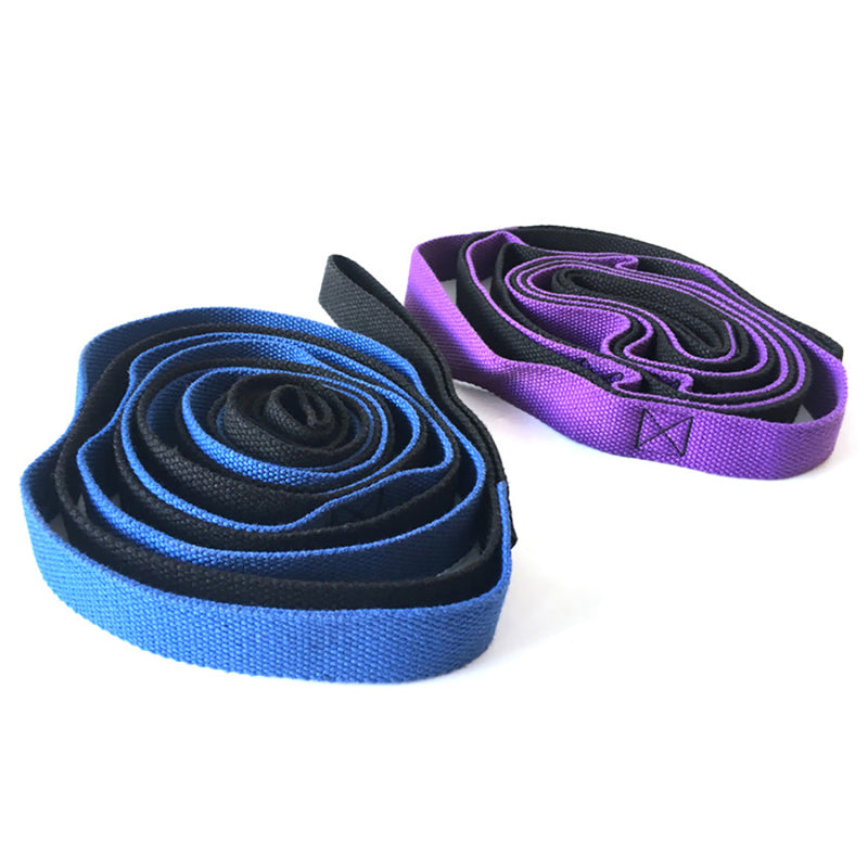 Yoga Daisy Chains Multi-loop Yoga Strap Nonelastic Stretching Band for Pilates Dance Therapy Gymnastics