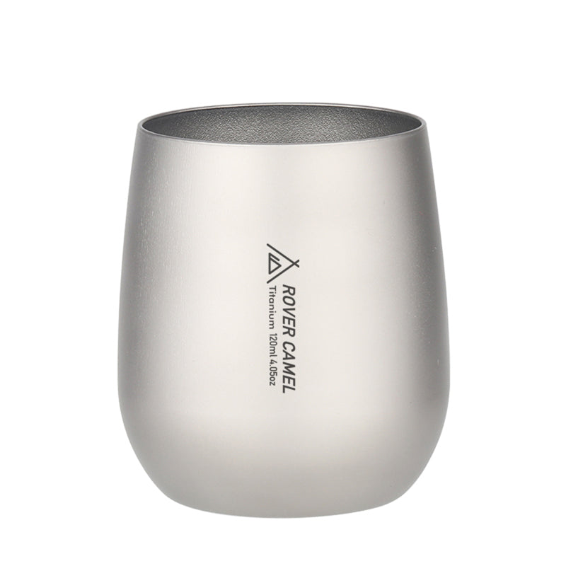 120ml Ultra Hafif Titanyum ?ift Duvarl? Yal?t?ml? Su Kupas? ?ay Kupas? A??k Hava Kamp Y¨¹r¨¹y¨¹? S?rt ?antas?yla Seyahat Ev Ofis i?in