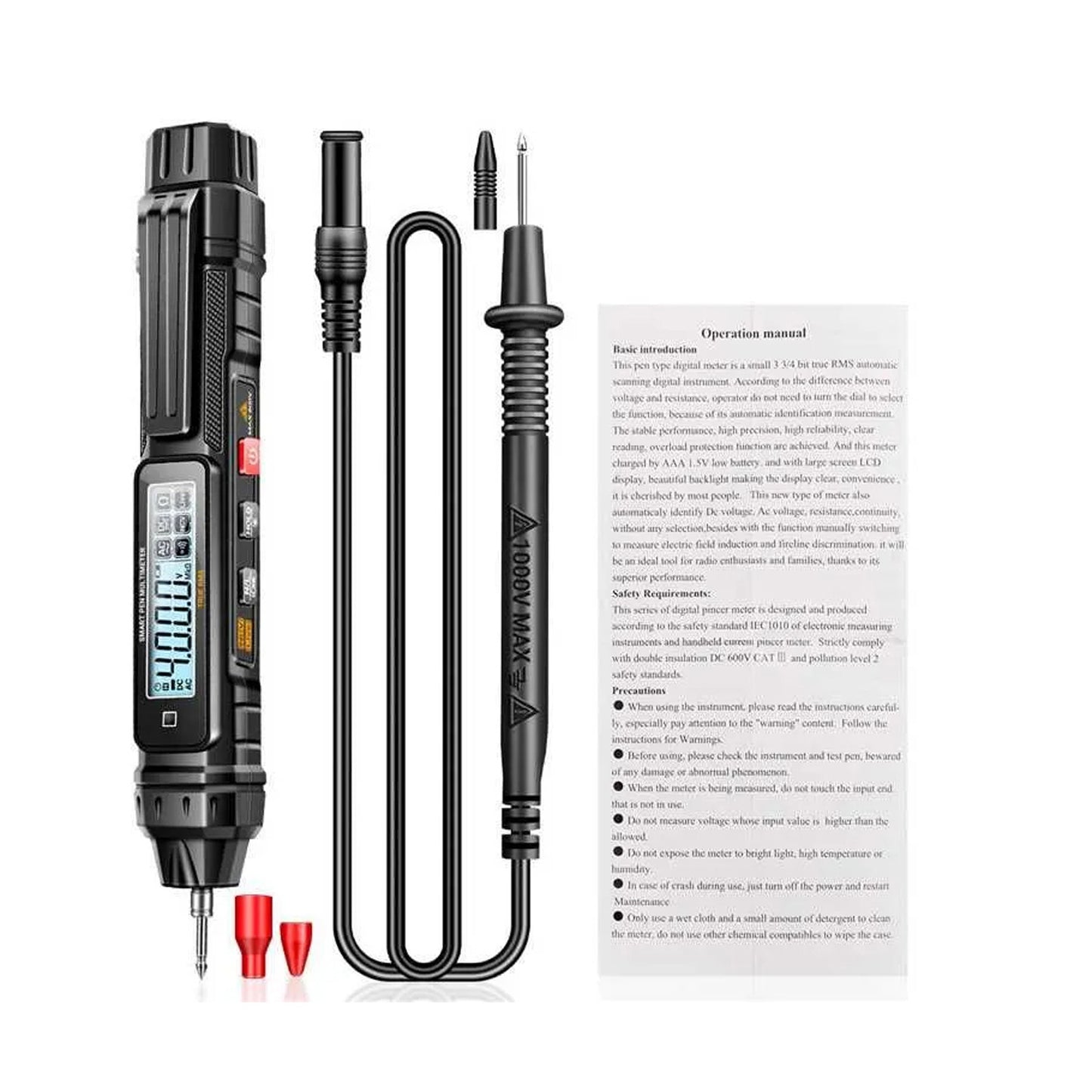 ANENG A3005 Dijital Ak?ll? Profesyonel Multimetre Sens?r Kalemi Faz S?ras? Test Cihaz? AC Voltaj ?l?er Temass?z Voltmetre Elektrikli Alet