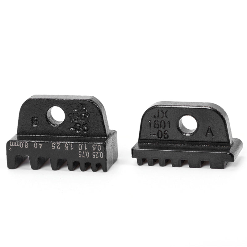 Wire Crimper Crimping Pliers Jaw JX-1601-06 AWG24-10 0.25-6mm2 Bootlace Ferrule Crimpers Cord End Terminal Jaws Mold for Dupont Terminal Clamp Plier Wire Cutting Mould Terminal Head Crimping Tool