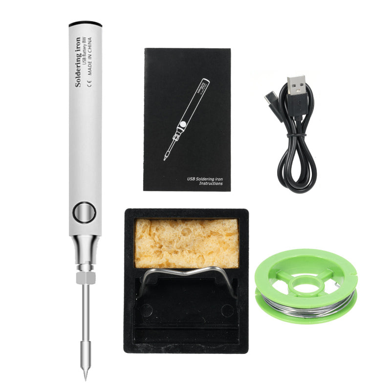 kajilai Akülü Havya Seti, USB Şarj Edilebilir Mini Akülü Havya, 5V Taşınabilir Alçak Gerilim Kaynak Kalemi, Küçük Lehimleme Projeleri için 3 Sıcaklık Ayarlı Havya Alet Seti, Ev Aletleri Tamiri, Kendin