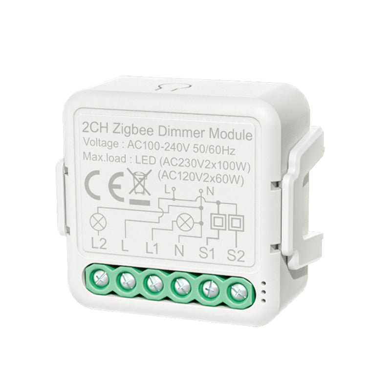 Zigbee Akıllı Dimmer Anahtar Modülü 2 Yönlü APP Uzaktan Kumanda Sesli Kontrol Zamanlama Grup Paylaşımı Ev Ofis için Alexa Echo Google Home ile Uyumlu