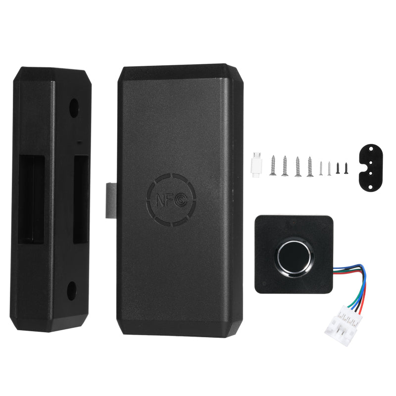 T4 Smart Fingerprint Lock Keyless Drawer Lock 0.5s Fast Unlock Support 20 Fingerprints Baby Safety Fingerprint Hidden Lock