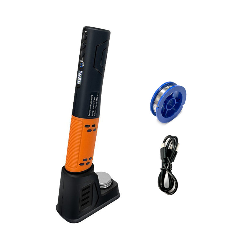 Taşınabilir Akıllı Elektrikli Lehimleme Demiri 200-450℃ Çok İşlevli USB Lehimleme Kaynak Kalemi LED Aydınlatmalı Işık Fonksiyonu ile Lehimleme Onarım ve Bakım Kullanımı için
