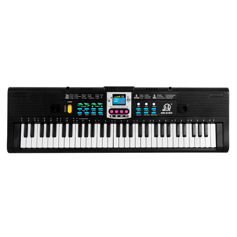 61 Keys Digital Music Electronic Keyboard Kids Multifunctional Electric Piano for Piano Student with Microphone Function Musical Instrument