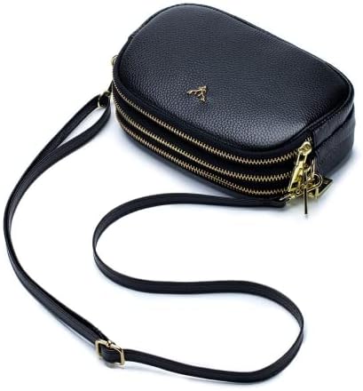 Kad?n Hakiki Deri ?apraz Ask?l? ?anta ¨¹? Fermuarl? Basit K¨¹?¨¹k K?zlar Cep Telefonu ?apraz Ask?l? ?anta