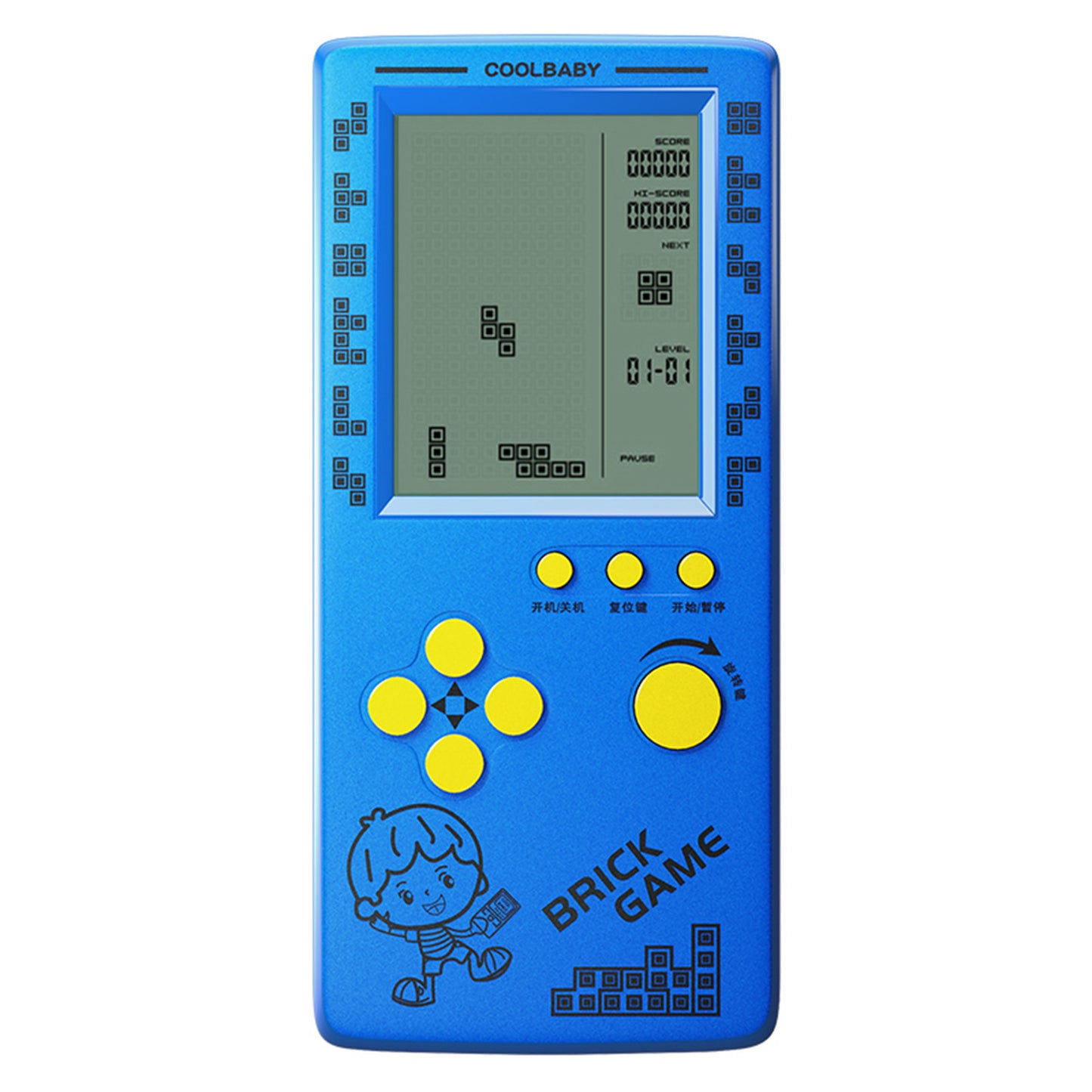 RS-100 Tetris Oyun Konsolu Klasik Blok Oyunu Bulmaca Oyunlar? Oyuncu El Tipi Oyun Makinesi Tu?la Oyunlar?