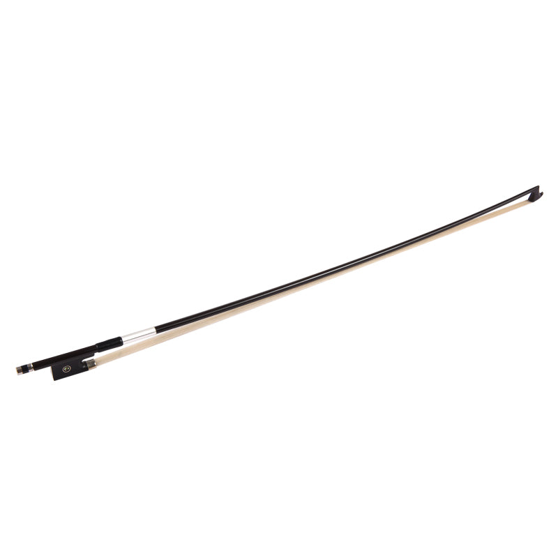 4/4 Keman Keman Yayı Karbon Fiber Yuvarlak Çubuk Abanoz Kurbağa Beyaz At Kılı İyi Dengelenmiş Keman Yayı Doomun