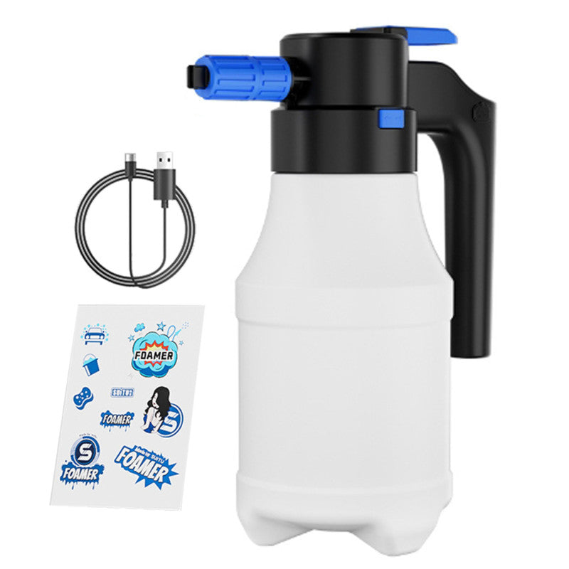 1.5L Elektrikli Araba Köpük Püskürtücü USB Şarj Edilebilir Araç Yıkama için Elektrikli Basınçlı Köpük Püskürtücü 2000mAh Akülü Pompa Araba Yıkama için Köpük Püskürtücü Bahçecilik Evcil Hayvan