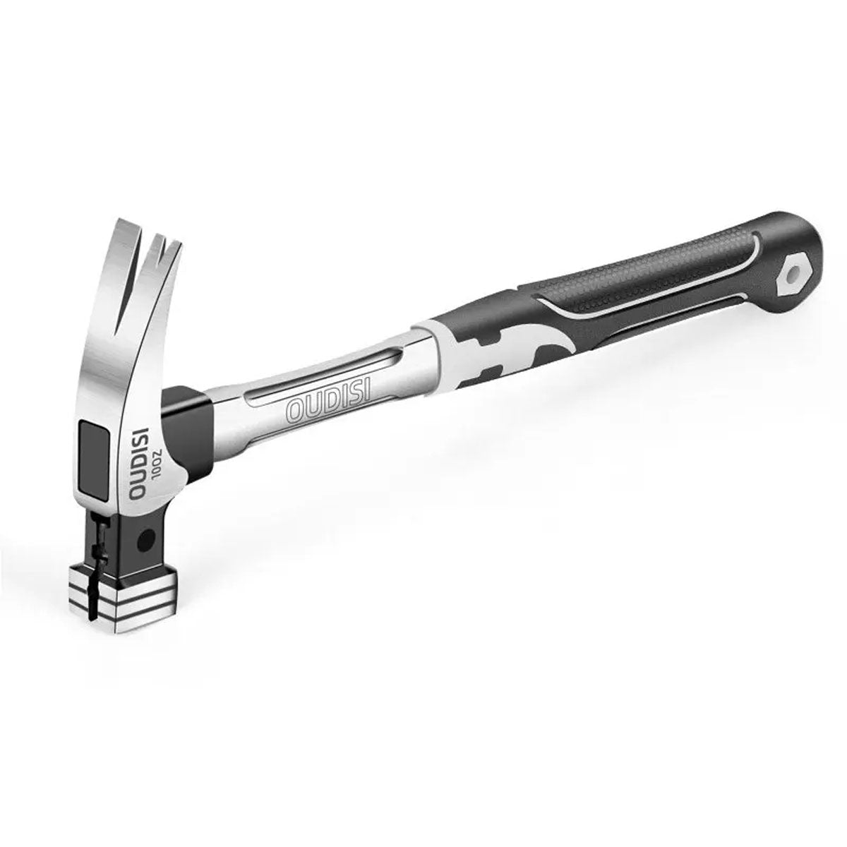 Multifunctional claw hammer Fiber handle claw hammer/stainless steel handle claw hammer Hammer Knocking hammer Hammer Iron hammer¡¾10oz Square Head¡¿Stainless Steel Handle Claw Hammer