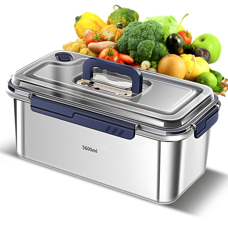 kajilai Kapaklı Gıda Saklama Kapları Hava Geçirmez Gıda Sınıfı 316 Paslanmaz Çelik Büyük Kapasiteli Sızdırmaz Mutfak Saklama Kabı Tarih Göstergeli Sızdırmazlık Halkası Gizli Kulp Fırın Mikrodalga Güve