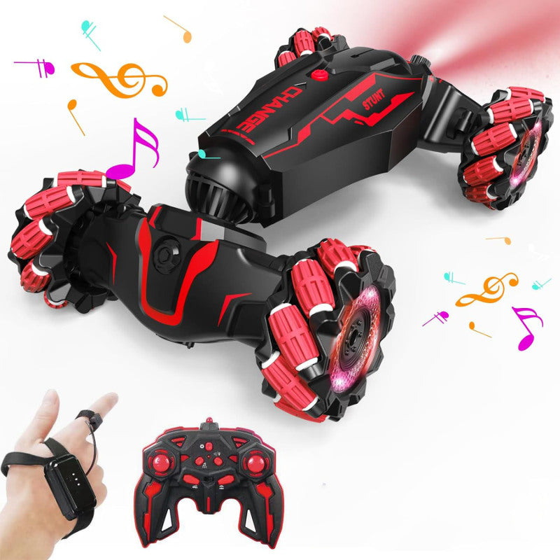 kajilai Hareket sensörü uzaktan kumandalı araba dört tekerlekten çekişli off-road elektrikli dublör deformasyon büküm araba çocuk çocuk oyuncak araba