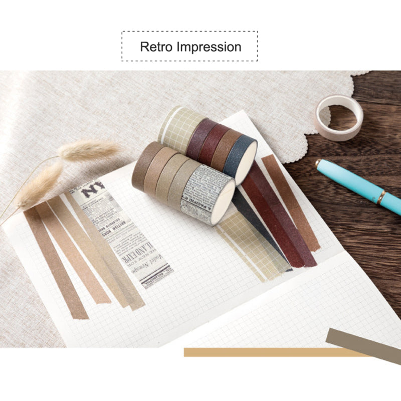 Sweet Dream Series Washi Japanese Paper Tape Scrapbooking Tape Rolls 2 Meters for DIY Decoration Journals Scrapbooks Gift Wrapping