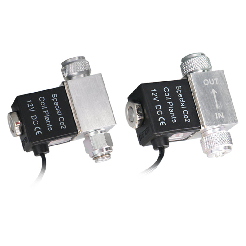 Akvaryum CO2 Sistemi Reg¨¹lat?r¨¹ i?in Solenoid Vana DC 12V ??k?? Ba?lant?s? M10*1 D?? Di?li Tek Kafa Sessiz D¨¹?¨¹k S?cakl?k Versiyonu