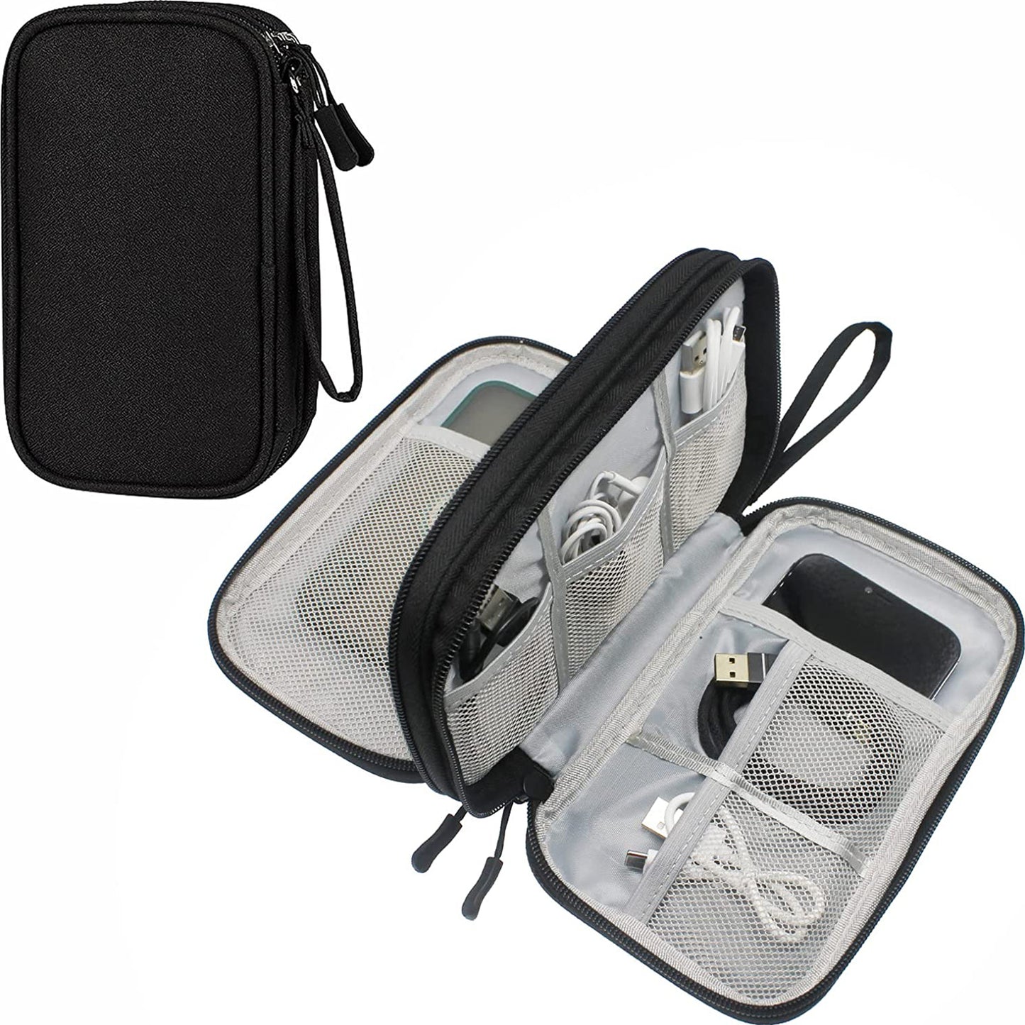 Seyahat Düzenleyici Elektronik Aksesuarlar Ta??ma ?antas? Teknoloji K?l?f? Cep Telefonu SD Kartlar? Kablolar? ?arj Cihaz? Power Bank Kablolar? Fare Kulakl?k Kalemleri Saklamak ??in Kese (Orta)