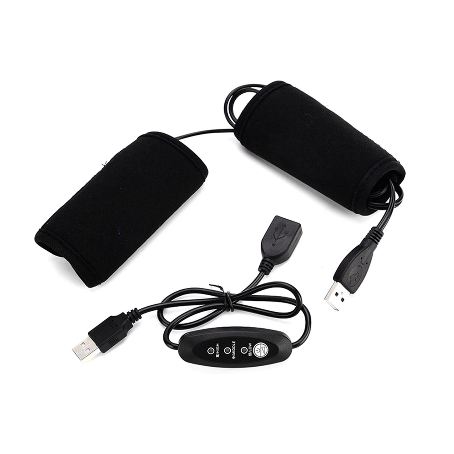 IZTOSS Motosiklet Elektrikli Isıtmalı Gidon Isıtıcısı, Scooter USB Isıtmalı Tutacaklar Gidonu Kapsar 7/8''-11/5''(22-30mm) Isıtıcı Manşonlar, Anahtar Kontrollü Gidon Isıtıcısı