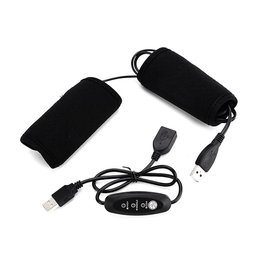 IZTOSS Motosiklet Elektrikli Isıtmalı Gidon Isıtıcısı, Scooter USB Isıtmalı Tutacaklar Gidonu Kapsar 7/8''-11/5''(22-30mm) Isıtıcı Manşonlar, Anahtar Kontrollü Gidon Isıtıcısı