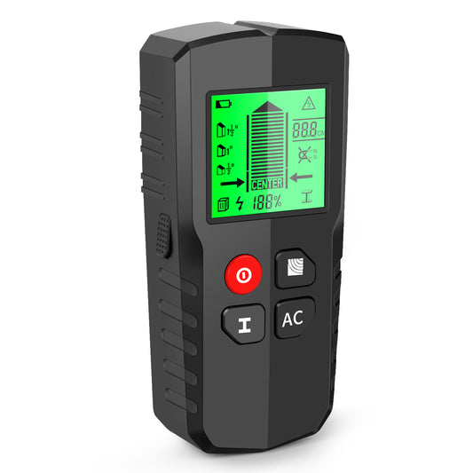 LCD Arka Ayd?nlatmal? Ekran Dijital Duvar Dedekt?r¨¹ Metal Sens?r¨¹ Ah?ap Saplama Bulucu AC Kablo Taray?c? Be? Tarama Modu De?i?tirilebilir