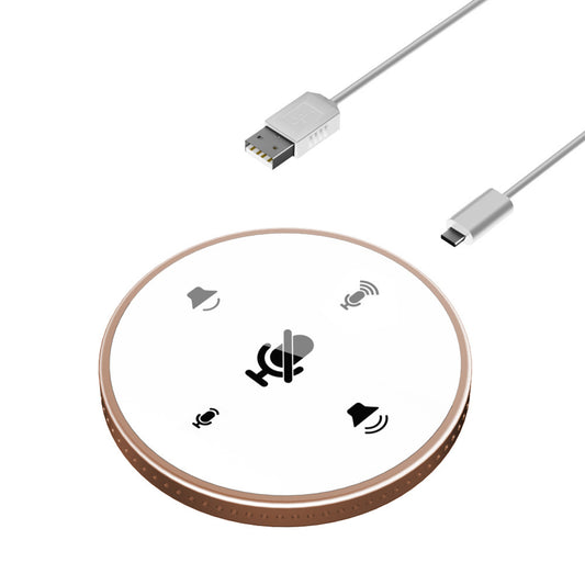 Masaüstü USB Konferans Hoparlör Mikrofon Dahili Hoparlör 360° Çok Yönlü PC Bilgisayar Kondenser Mikrofon Sessiz Fonksiyonlu Ses Ayarı Tak ve Çalıştır Windows Mac ile Uyumlu PC Dizüstü Bilgisayar Video Konferans Kayıt Sohbet Oyun Çevrimiçi Sınıf Skype VoIP