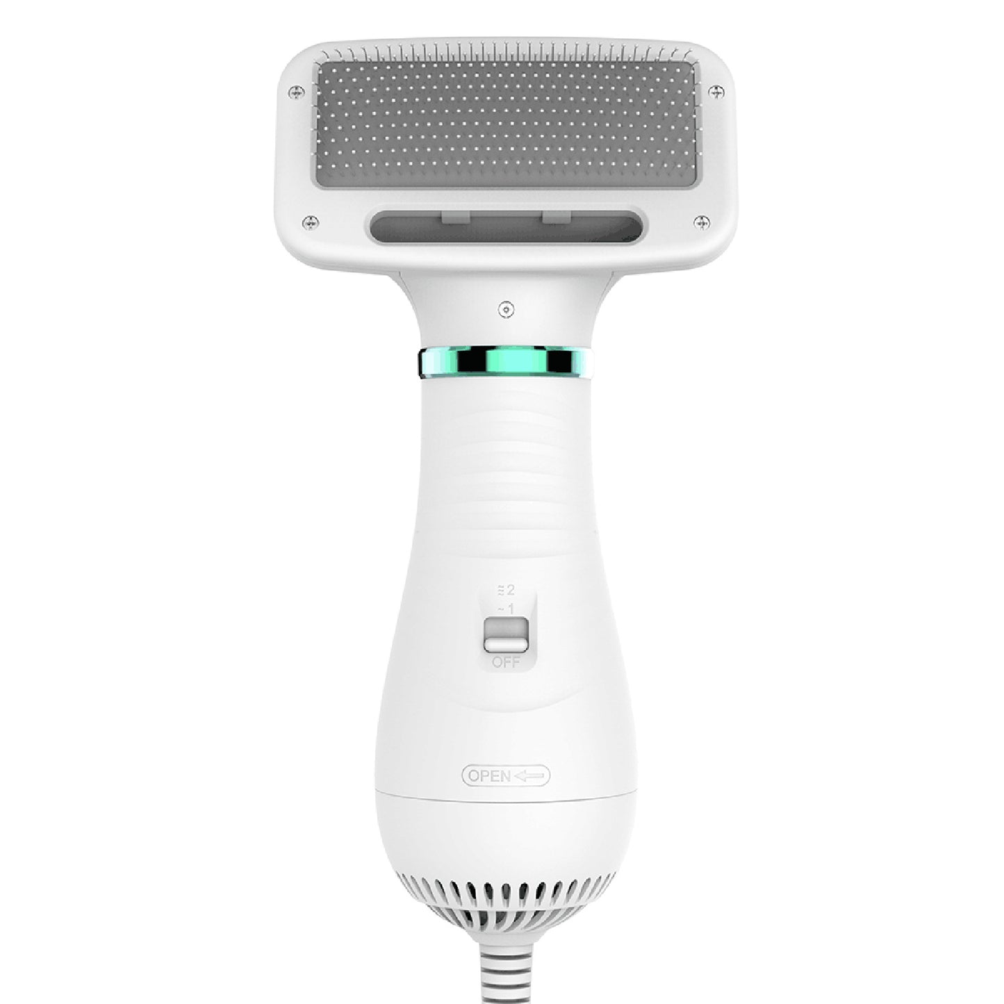 Evcil Hayvan Saç Kurutma Makinesi 2'si 1 Arada Evcil Hayvan Bakım Saç Kurutma Makinesi, Köpek Slicker Fırçası Evcil Hayvan Bakım Fırçaları Küçük Orta Köpekler Kediler AB Fişi