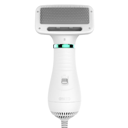 Evcil Hayvan Saç Kurutma Makinesi 2'si 1 Arada Evcil Hayvan Bakım Saç Kurutma Makinesi, Köpek Slicker Fırçası Evcil Hayvan Bakım Fırçaları Küçük Orta Köpekler Kediler AB Fişi