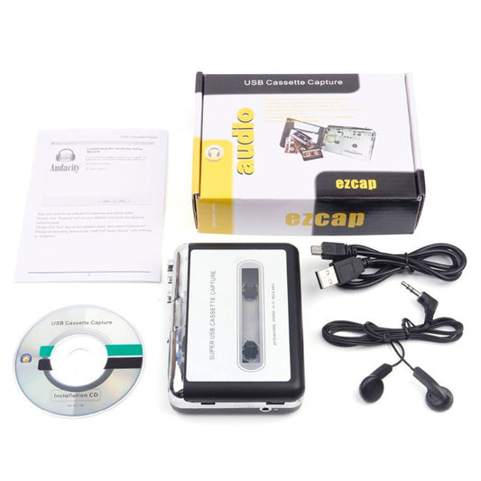 kajilai 4.3 inç Kaset Çalar, Teyp Kasetinden MP3'e Ses Dönüştürücü, Walkman Kaset Çalar Müzik Kaset Çalar Dizüstü Bilgisayar ve PC ile Uyumlu Çok İşlevli MP3CD Dönüştürücü Nostaljik Hediye