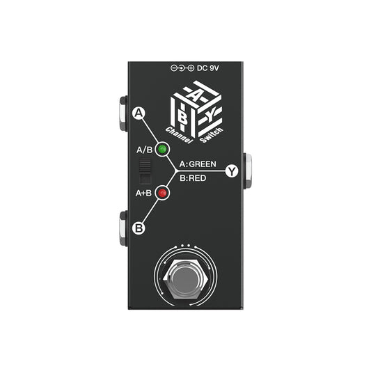 Gitar Pedallar? ABY Box Line Se?ici AB Anahtar? Mini Gitar Efekt Pedal? ?ift Y?nl¨¹ ?anz?man Metal Kasa Kaymaz Destek A/B veya A ve B Modlar?