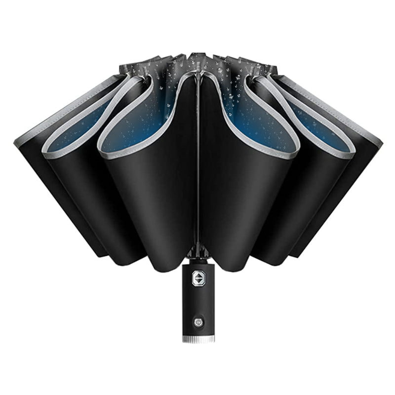 Otomatik Şemsiye Rüzgar Geçirmez Ters Katlanabilir Şemsiye UV Koruma Seyahat Hafif Güneş ve Yağmur Şemsiyeleri Sırt Çantası Kadınlar Erkekler için Taşınabilir Şemsiye