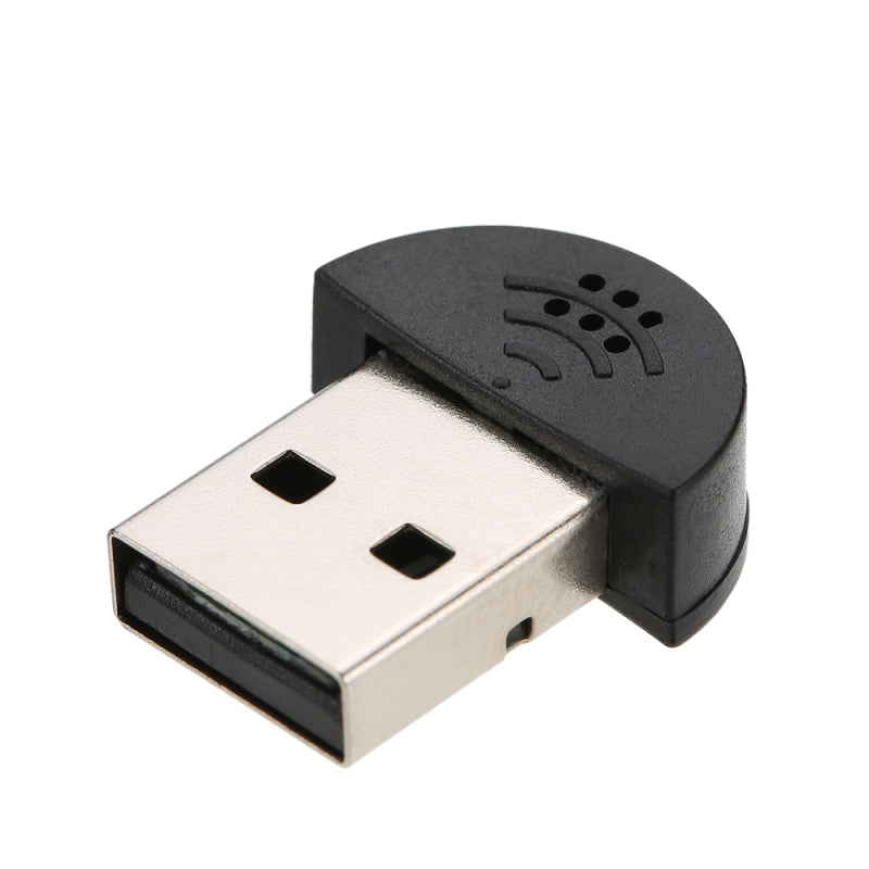 Mistaha USB 2.0 Mini Mikrofon Mic Ses Adaptörü Sürücüsü Dizüstü Masaüstü Bilgisayar için Ücretsiz - Skype/MSN/VOIP/Ses Tanıma Yazılımı