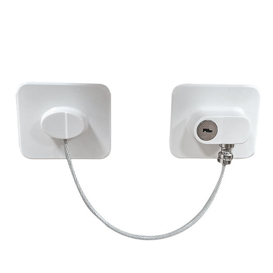 Child Safety Locks Baby Proof Refrigerator Lock Strong Adhesive Guard Lock with Keys for Fridge, Cabinets, Drawers