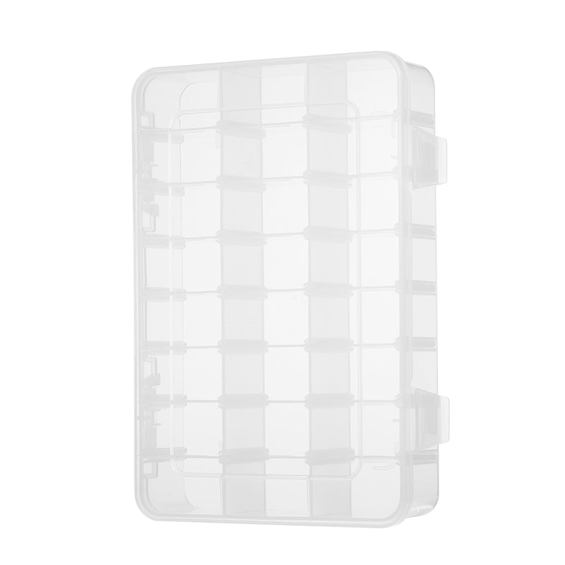 kosingna Plastik Mücevher Düzenleyici Kutusu 24 Izgara Şeffaf Saklama Şeffaf Konteyner Bölmeli Kutu Ayarlanabilir Bölücüler ile