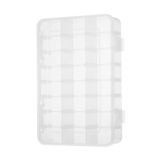 kosingna Plastik Mücevher Düzenleyici Kutusu 24 Izgara Şeffaf Saklama Şeffaf Konteyner Bölmeli Kutu Ayarlanabilir Bölücüler ile