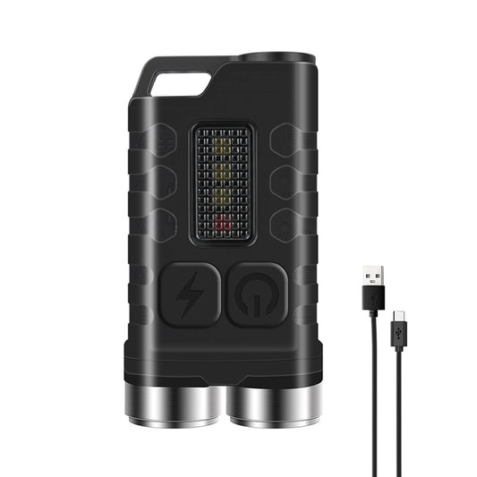 Mini El Feneri LED Anahtarl?k El Feneri ?arj Edilebilir Cep Lambas? Su Ge?irmez 5 Seviyeli Parlakl?k Kamp Y¨¹r¨¹y¨¹? Acil Durum Kullan?m? i?in 4 Renkli I??k Kayna??