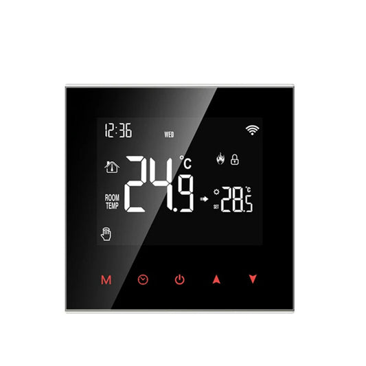 kajilai Su/gaz kazanları için Wi Fi akıllı termostat, cep telefonu kontrolü için dijital termostat, dokunmatik ekranlı LCD ekran, Tuya/SmartLife APP kontrolü için programlanabilir su ısıtma termostatı