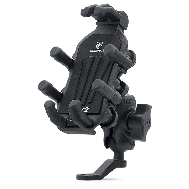 Motorcycle Phone Mount Holder with Vibration Dampener Motorcycle Cell Phone Holder 360¡ã Adjustable Rotation Motorbike Rearview Mirror Mount