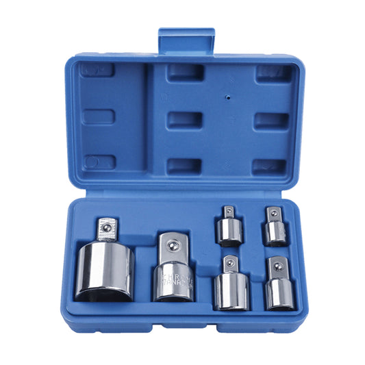 Hanzete 6 Adet Set Dönüşüm Kolu Darbe Soket Dönüştürücü Üniversal Mafsal Soket Adaptörü Darbeli Sürücü Dönüşümleri Darbe Soket Adaptörü Jointer Cırcır Çelik Döndürmek için Kare Çelik Soket Seti