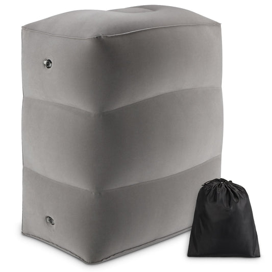 ?i?me Seyahat Ayak Dinlenme Yast??? ?ocuk U?ak Yata?? Ayarlanabilir Y¨¹kseklik Bacak Yast??? ?ocuklar ve Y¨¹r¨¹meye Ba?layan ?ocuklar ??in D¨¹z Bir Yatak Yap?n U?ak, Tren, Araba ??in Harika Gri