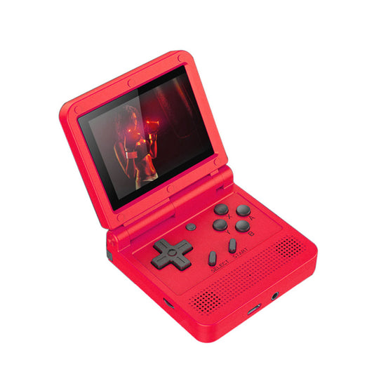 Flip Handheld Console 3-inch IPS Screen Open System Game Console with 16G TF Card Built in 2000 Games Portable Mini Retro Game Console for Kids