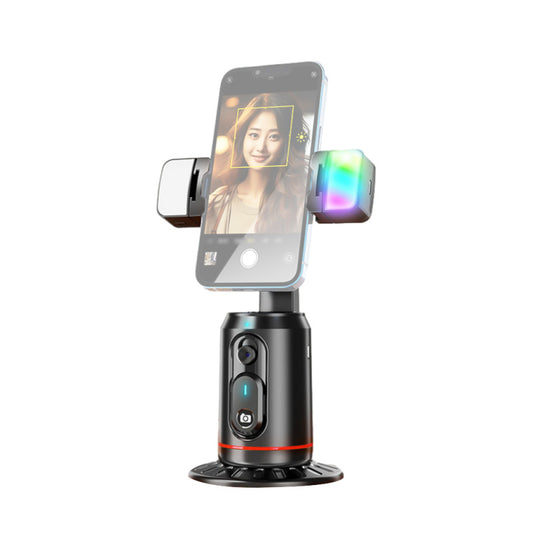 Hanzete 360° Otomatik Yüz İzleme Tripod Otomatik Takip Telefon Tutucu Akıllı Selfie Sabitleyici Robot Kameraman Hareket Kontrolü 1/4 İnç Vidalı Dahili Pil Çıkarılabilir Çift Renkli Sıcaklık ve RGB Dol