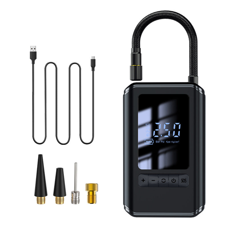 Kablosuz Lastik Şişirme Taşınabilir Hava Kompresörü Mini Elektrikli Hava Pompası Araba Bisiklet Motosiklet Lastiği için Doomun