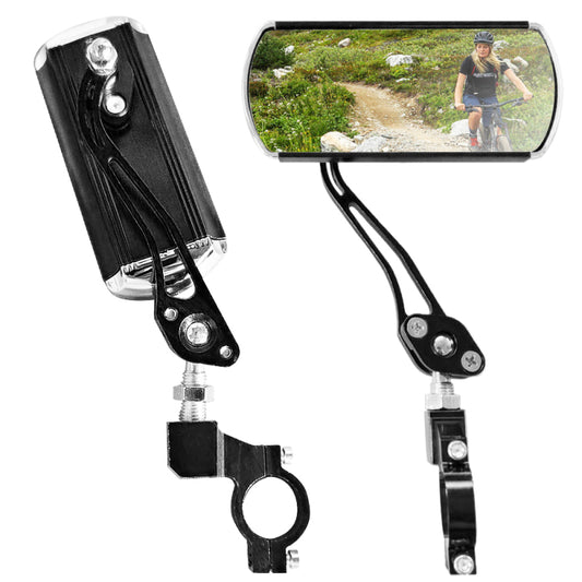 Tignapoo 2 Paket Bisiklet Dikiz Aynası Ayarlanabilir Döndürme Aynası Geniş Açılı Dikiz Alüminyum Alaşımlı Emniyet Dikiz Aynası