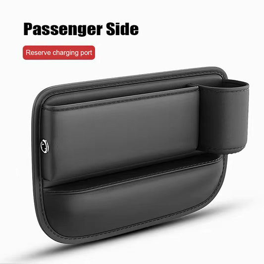 Car Seat Gaps Filler Organizer with Cup Holder Charging Hole Universal Fit Car Console Organizer Front Seat Storage Box Multifunctional Car Accessories Interior