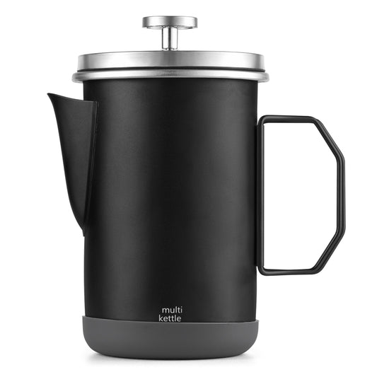 French Press Kahve Makinesi 1L Kamp French Press Katlanabilir Saplı Paslanmaz Çelik French Press Kahve Potu Kahve Su Isıtıcısı