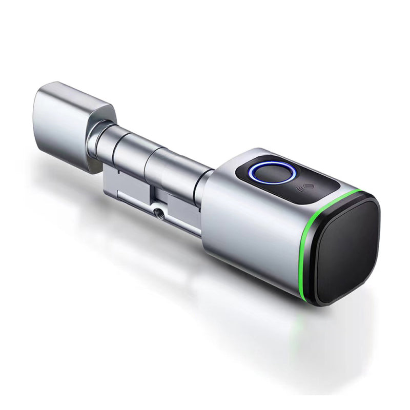 Tuya BT Parmak İzi Kilidi Akıllı Kapı Kilidi Silindir Elektronik Kilit Çekirdek Anahtarsız Giriş Kapı Kilidi Desteği Parmak İzi/APP/IC Kartı/Ev Ofis Otel Daire için Doomun（Silindir 60mm ，A30mm+B30mm）